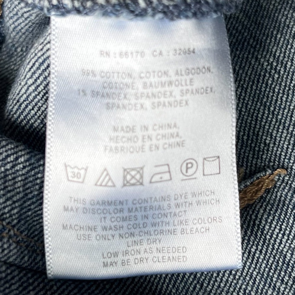 Pilcro & the Letterpress Mid Rise Wide Leg Crop Denim Jeans Raw Hem Womens 28 - Picture 12 of 14